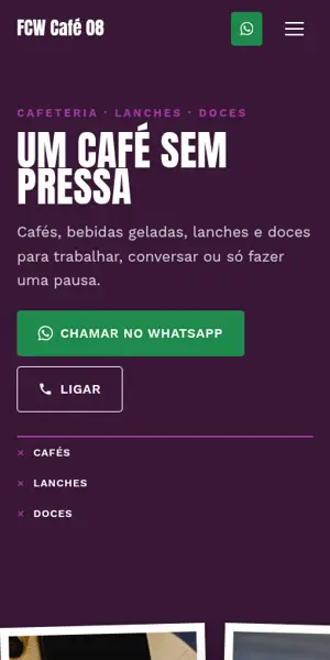 Prévia do modelo FCW Café 08 no celular