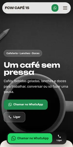 Prévia do modelo FCW Café 15 no celular